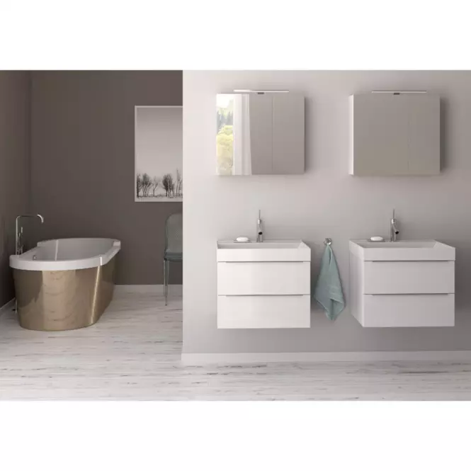 Ormarić s ogledalom Malaga E60, bijeli