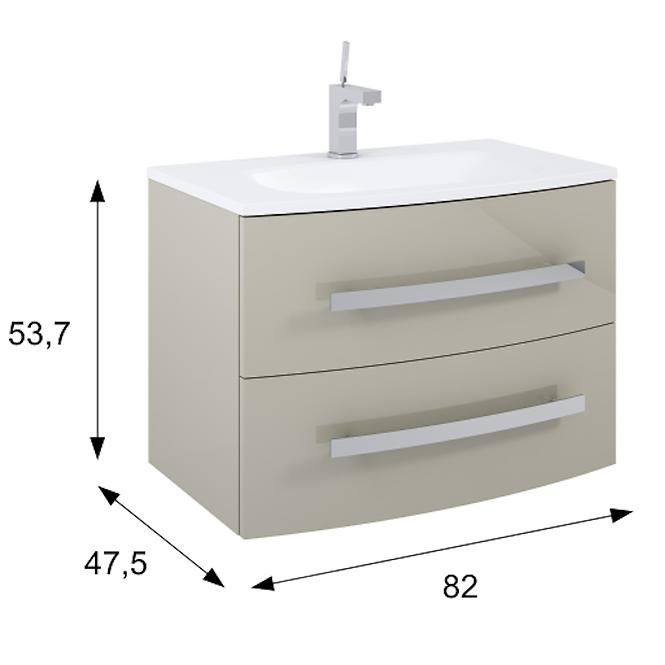 Kupaonski ormarić Perla 80 2 ladice, cappuccino