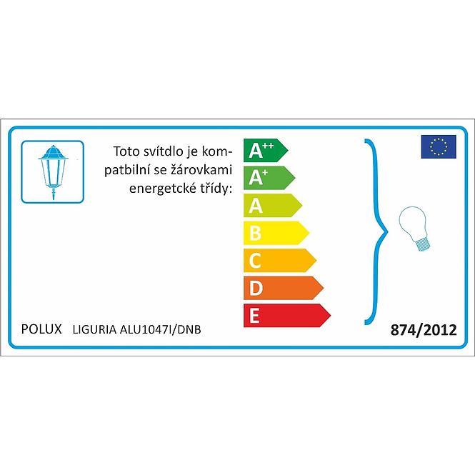 Vrtna svjetiljka Liguria ALU 1047I/DNB-crna KD1