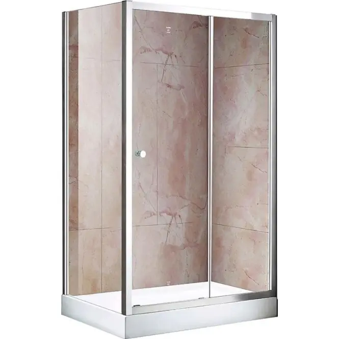 Bočni zid Sigma 80x195 crna/krom