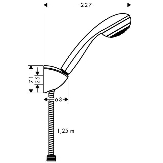 27576000 CROMETTA85 MONO TUŠ SET 1,25M1F