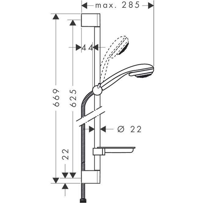 27764000 CROMETTA85 VARIO TUŠ SUPRAVA2F