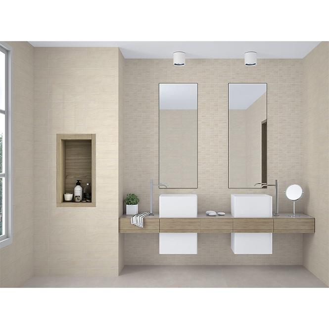 Glazirana zidna pločica Sineu beige 25/75 rett.