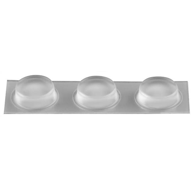 ODBOJNIK ZA VRATA O 20X6,2MM, SAMOLJEPLJIVI, PROZIRNI,