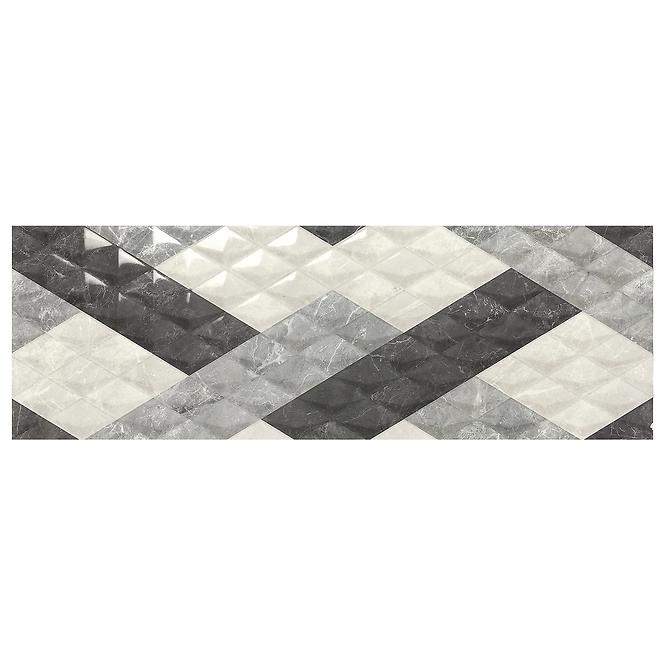 Dekorativna pločica Optic balmoral silver 30/90 