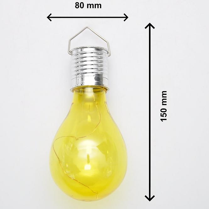 Solarna svjetiljka GLE90899 Led – metal, D: 8cm, H: 15cm