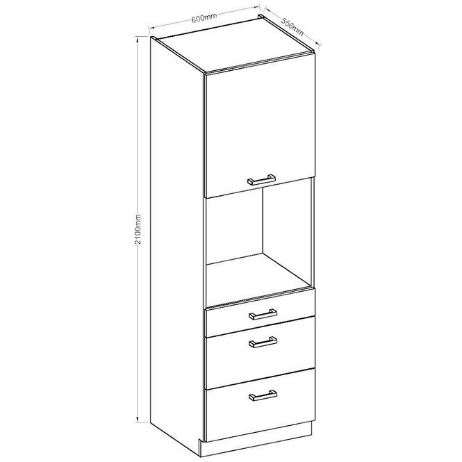 Kuhinjski ormar Bianka 60 DPS-210 3s 1F