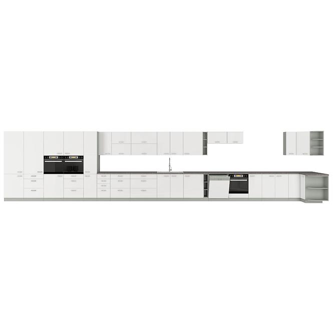 Bianka kuhinjski element 2 vrata 60DK-210 2F 57x60x210 cm bijela/siva