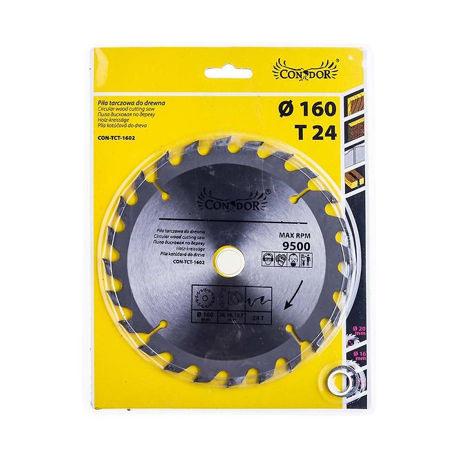 LIST ZA KRUŽNU PILU NA DRVO 160 MM X 24 T