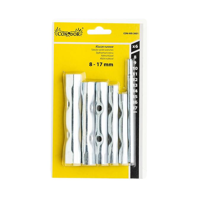 SET KLUČEVA CJEVASTI 6,0-17 MM; 6KOM