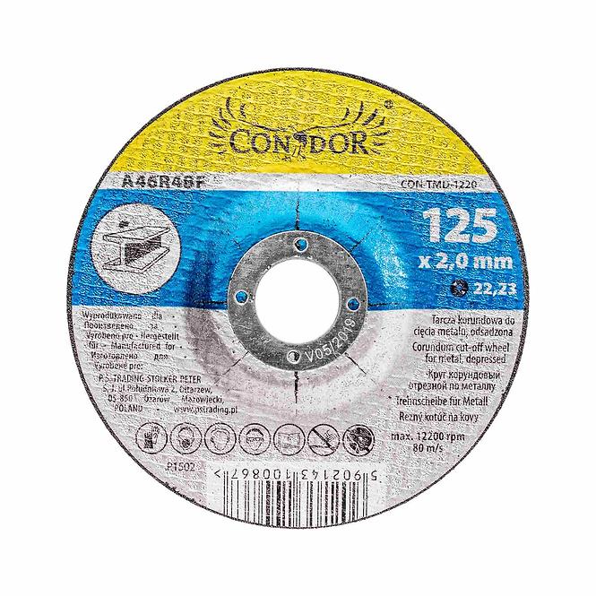 REZNI DISK KORUND METAL 125X3,0MM CON-TMD-1220