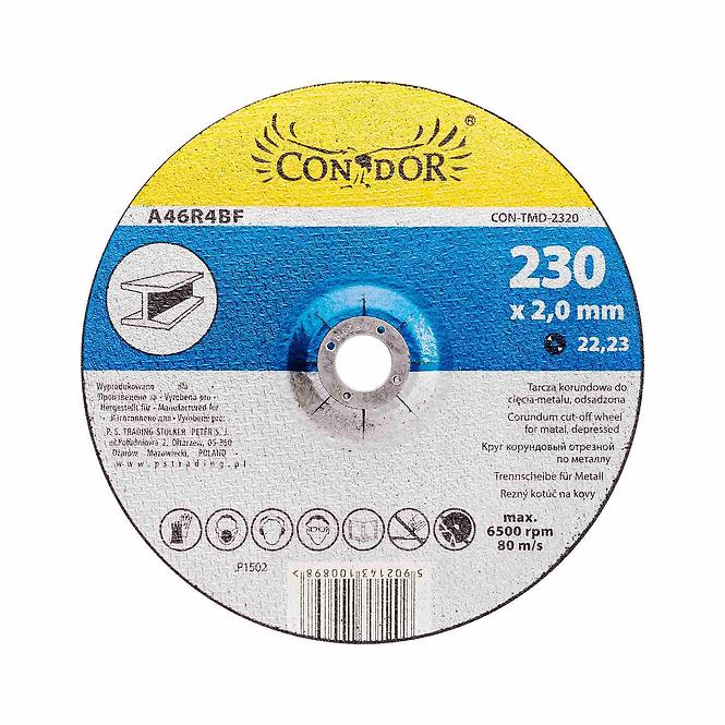 REZNI DISK KORUND METAL 230x3MM CON-TMD-2320