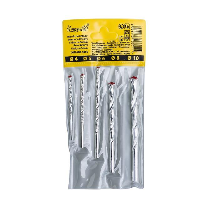 SET SVRDLA ZA BETON 4,0-10,0 MM; 5KS CON-1405