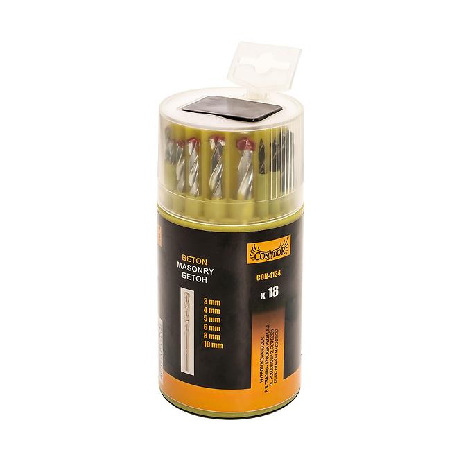 SET SVRDLA MIX  3/4/5/6/8/1 MM X3,18KOM CON-1134