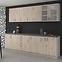 Sara kuhinjeski element 2 vrata 60DK-210 2F 60x55x210 cm sonoma hrast/bijela,3