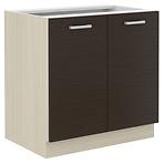 Victoria kuhinjski element 80ZL 2F BB 80x52x82cm tamni natur/svijetli natur