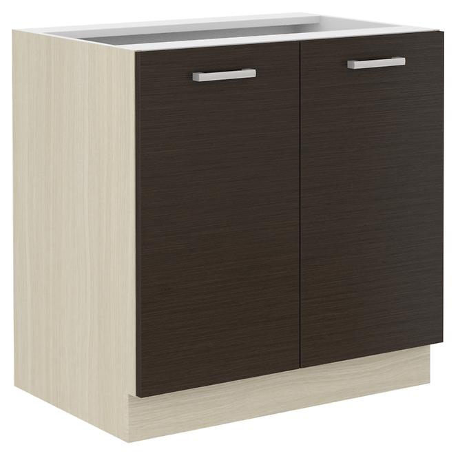 Victoria kuhinjski element 80ZL 2F BB 80x52x82cm tamni natur/svijetli natur