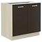 Victoria kuhinjski element 80ZL 2F BB 80x52x82cm tamni natur/svijetli natur