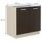 Victoria kuhinjski element 80ZL 2F BB 80x52x82cm tamni natur/svijetli natur,2