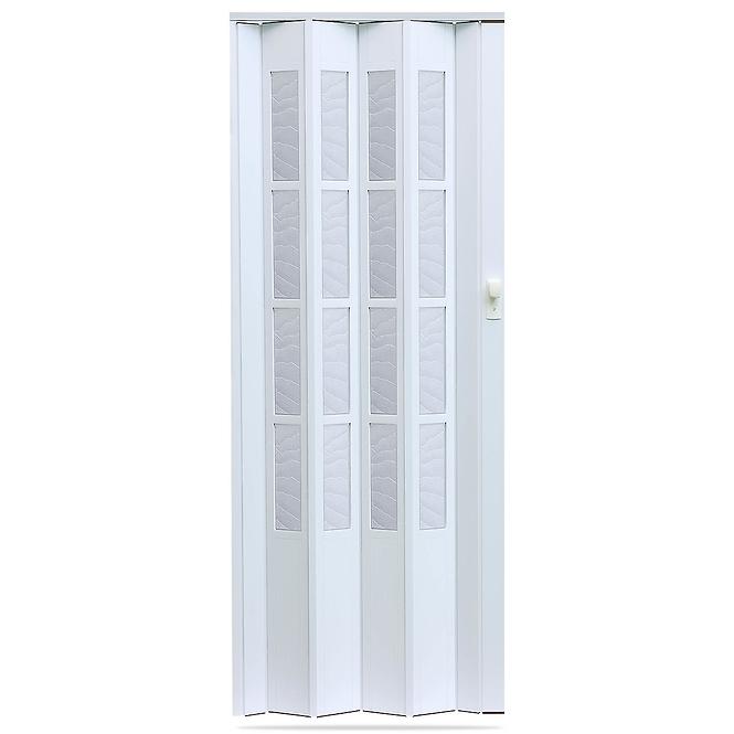 Harmonika vrata Crystalline Glass Bijela 011