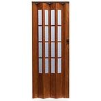 Harmonika vrata Crystalline Glass Svijetli Orah 228