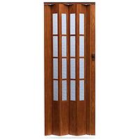 Harmonika vrata Crystalline Glass Svijetli Orah 228