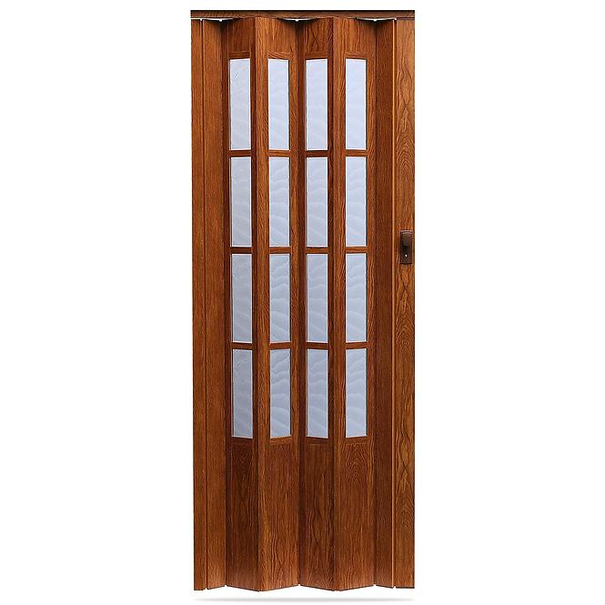 Harmonika vrata Crystalline Glass Svijetli Orah 228