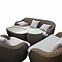 Set od umjetnog ratana Rhodes smeđi,8