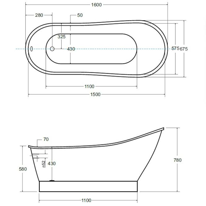 Kada Gloria 160/68 sa sifonom klik-klak