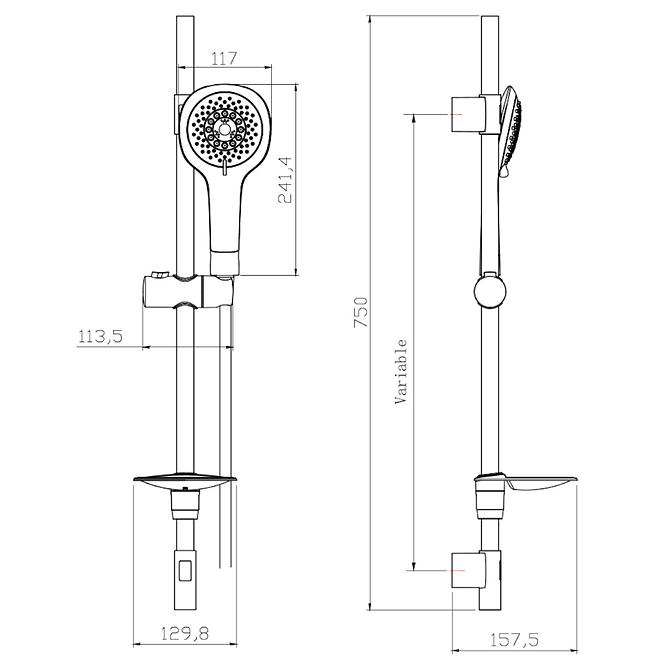 ZNS10 HYPNOS SET ZA TUŠ 5-F