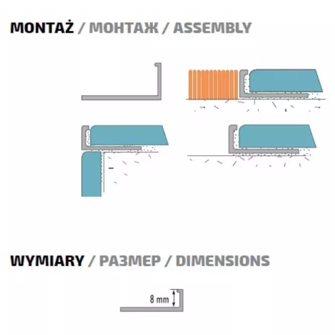 KUTNI PROFIL AL ANOD.8/250,2