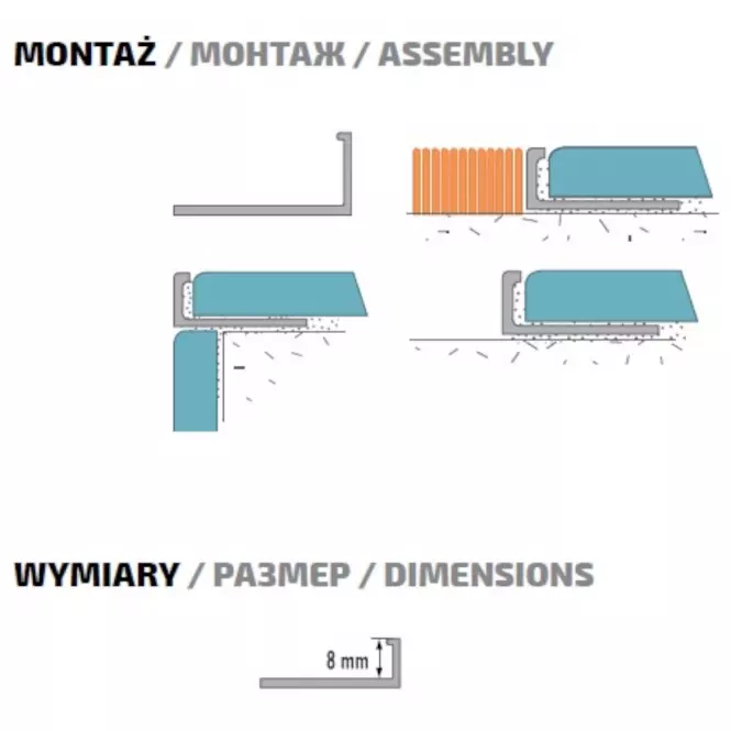 KUTNI PROFIL AL 8/250,2