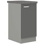Kuhinjski ormar Grey od 40d 1f bb u sivoj boji