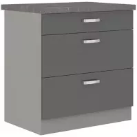 Kuhinjski ormar Grey 80d 3s bb sivi