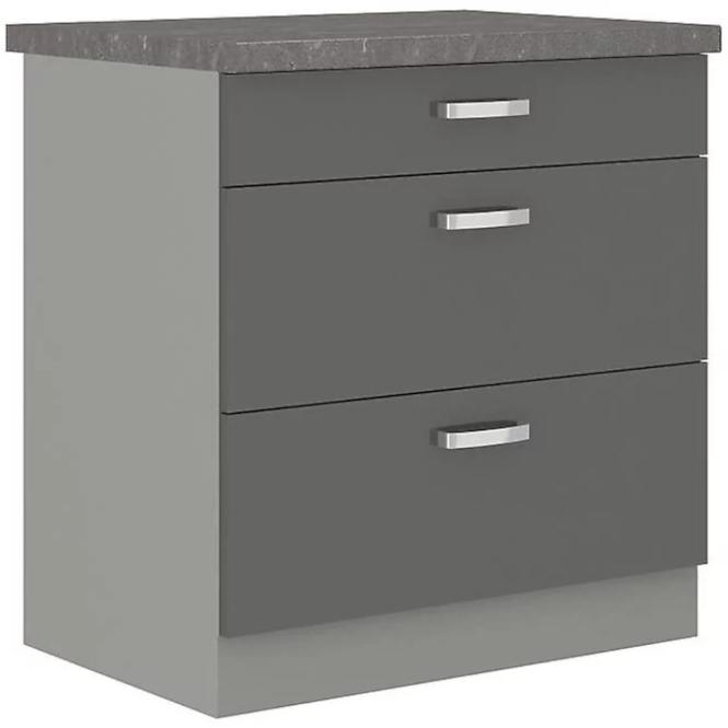 Kuhinjski ormar Grey 80d 3s bb sivi
