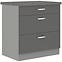 Kuhinjski ormar Grey 80d 3s bb sivi