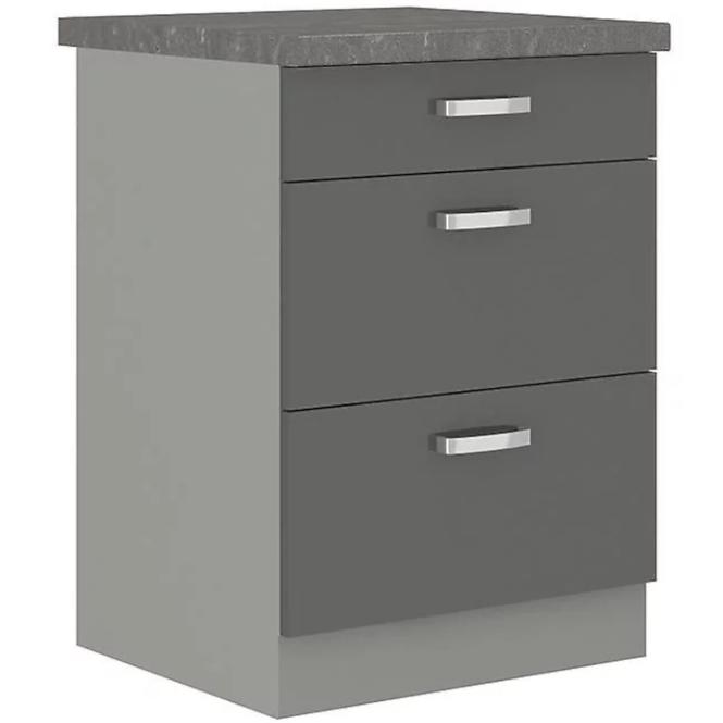 Kuhinjski ormar Grey od 60d 3s bb sive boje