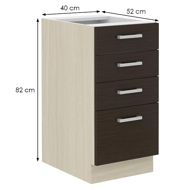 Kuhinjski ormar Wiktoria chamonix / legno 40d 4s bb