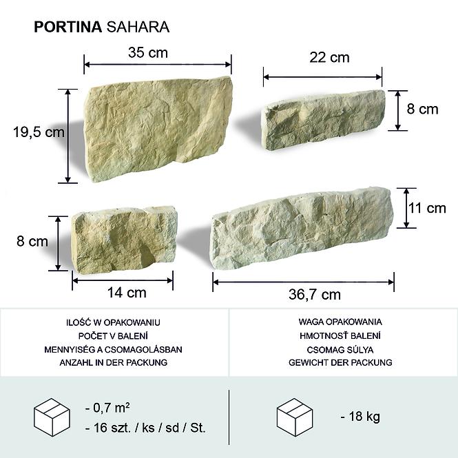 Kamen Portina Sahara, pak=0,70m2