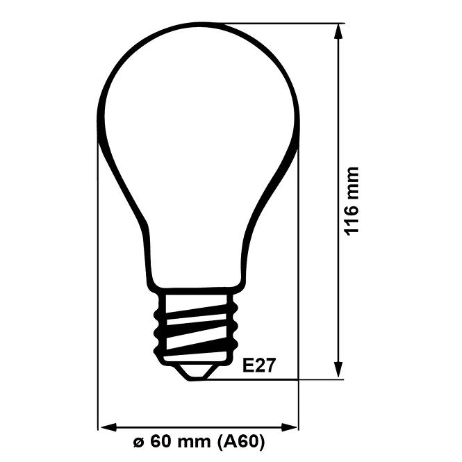 Žarulja BC 12W TR LED E27 A60 2700K Trixline