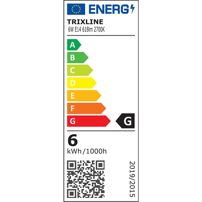 Žarulja BC 6W TR LED E14 C35 27000K Trixline