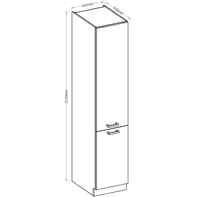 Kuhinjski ormar Karolina natur 40DK-210 2F