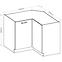 Kuhinjski ormar Eko White 90 / 90DN BB,2