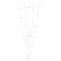 Rešetka 150 cm v- profil, bijela