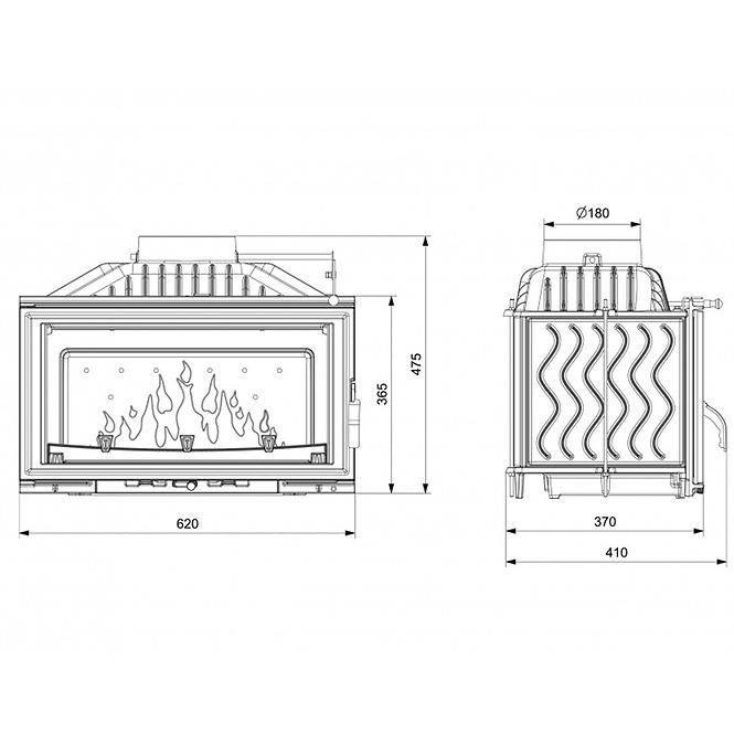 Kamin W15 9.4 kW