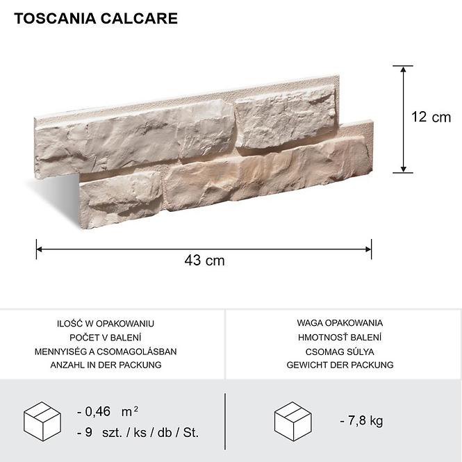 Gipsani kamen Toscania Calcare, pak=0,46m2