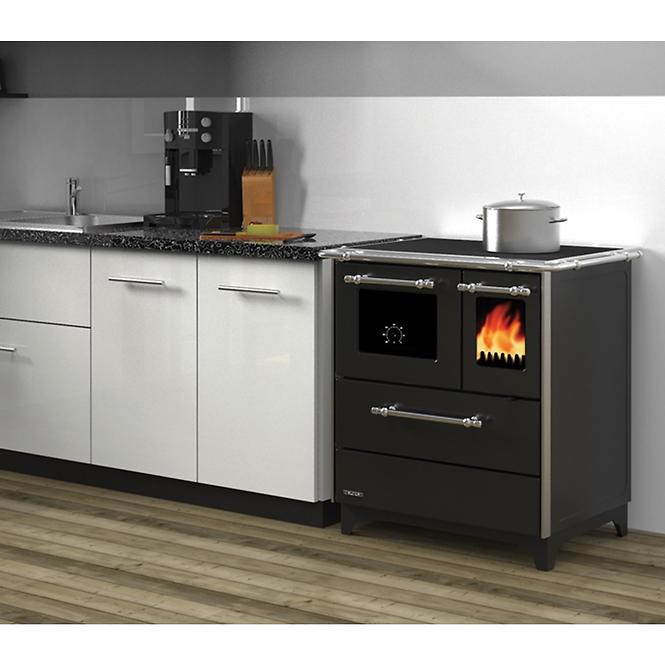 Kuhinjski štednjak Donna 70 crno 5 KW lijeva verzija
