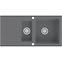 Granitni sudoper  1,5 korito 960x480 sivi