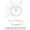 Granitni sudoper  1 korito 510x510 sivi,3