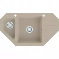 Granitni kutni sudoper  900x500 bež